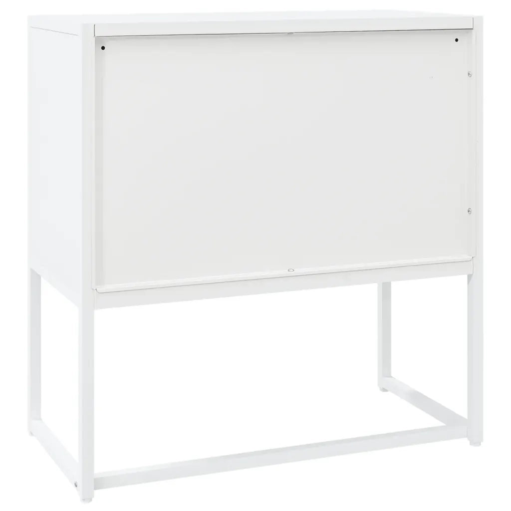 Credenza Bianca 75x35x75 cm in Acciaio 335872