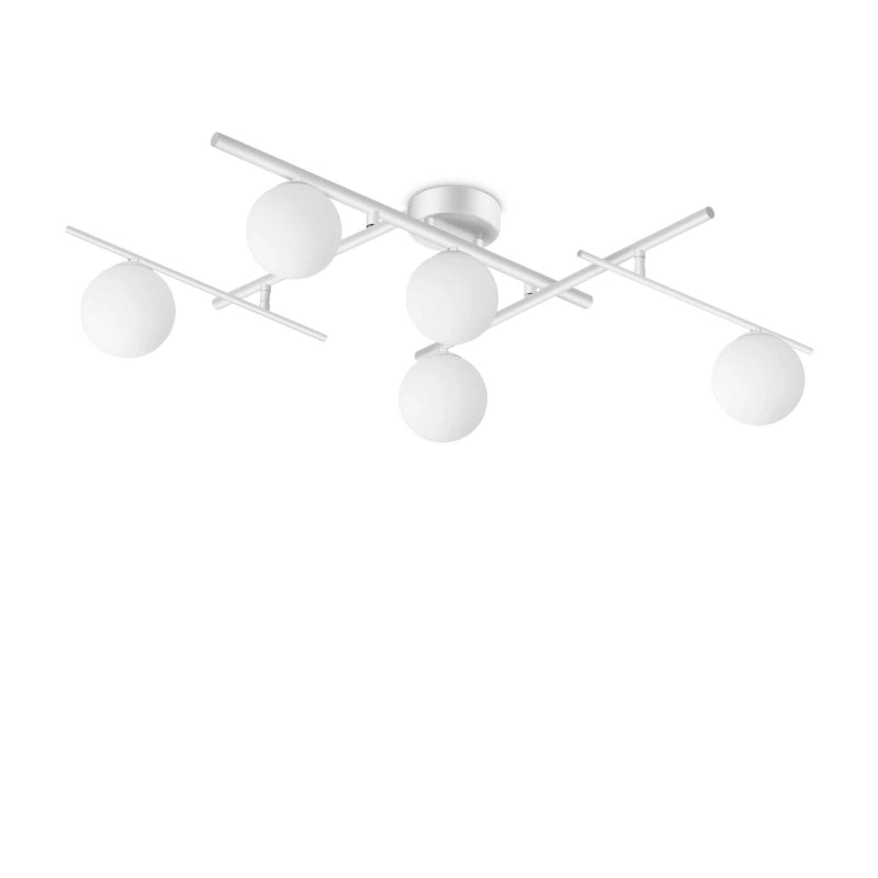 Lampada Da Soffitto Atlas Pl5 Bianco Ideal-Lux