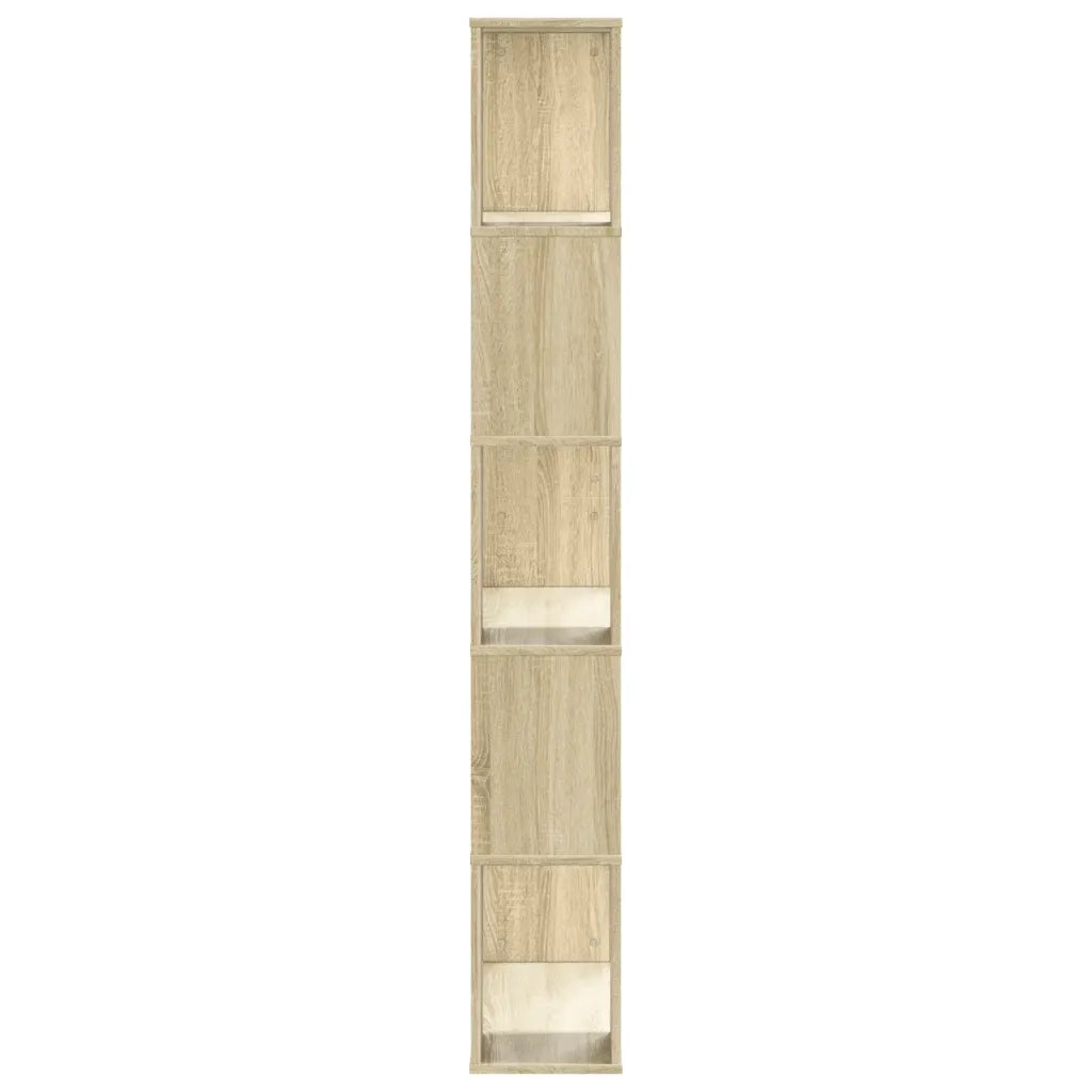 Libreria 5 Ripiani Rovere Sonoma 80,5x23,5x162,5cm Multistrato 852773