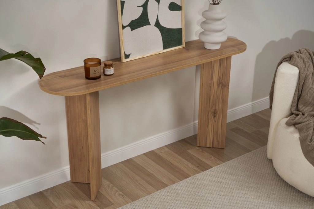 Consolle in legno "Sira" - 150 x 35 x 75 cm - Rovere