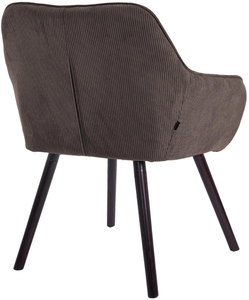 Sedia per sala da pranzo Vienna Cord nera 1