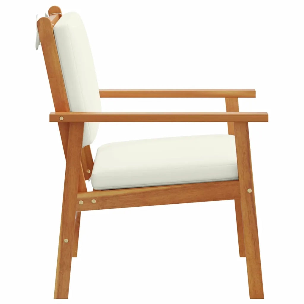 vidaXL Sedia da Giardino 2 pcs Marrone Legno massello di acacia