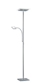 Piantana da Interno a LED in Metallo Nickel Opaco