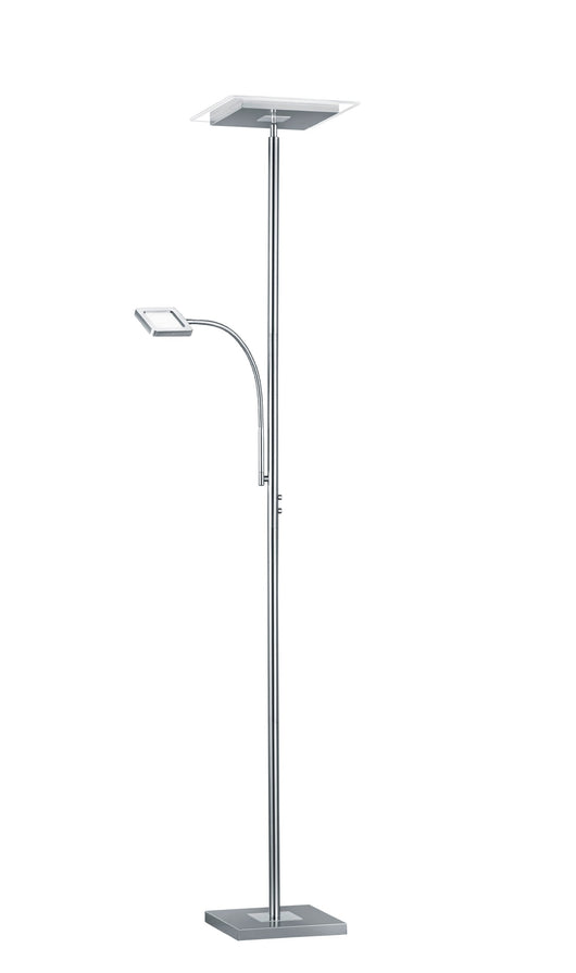 Piantana da Interno a LED in Metallo Nickel Opaco