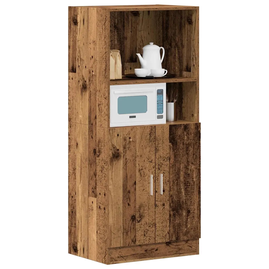 Pensile da cucina | Armadietto Cucina Legno Antico 57x41,5x131,5 cm in Truciolato