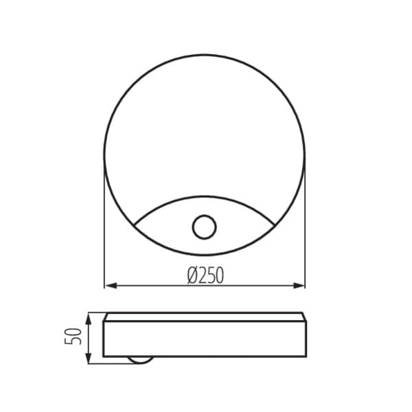 Plafoniera LED Kanlux Sanso 15W 4000K sensore IP44