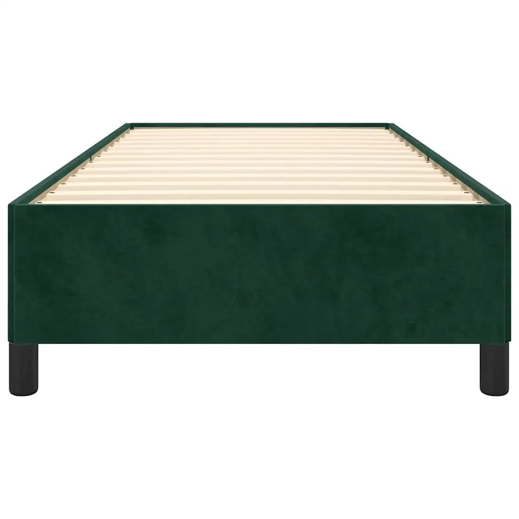 Giroletto senza Materasso Verde Scuro 100x200 cm in Velluto 347309