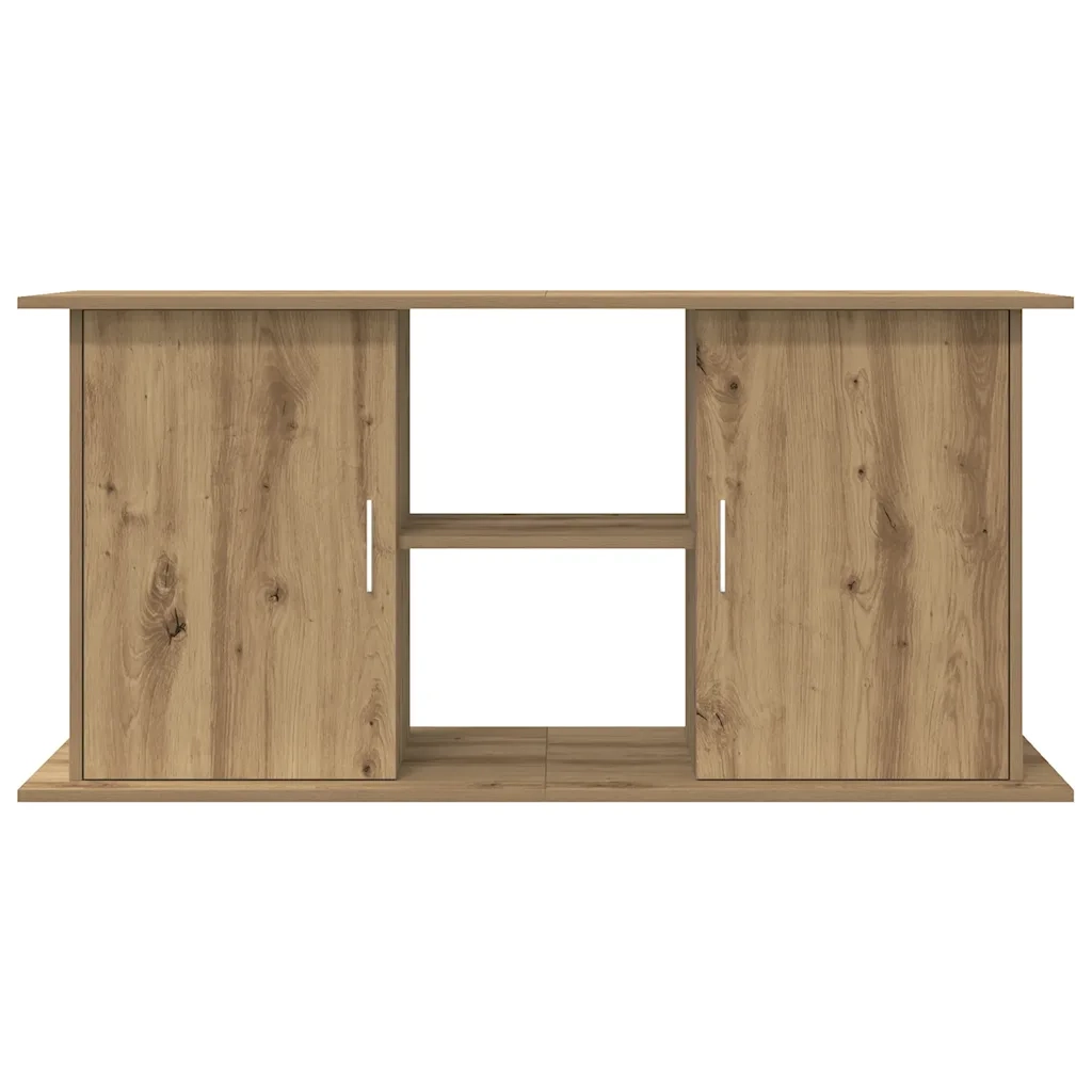 Supporto per acquario artigianale in rovere 121x41x58 cm in legno ingegnerizzato 857283