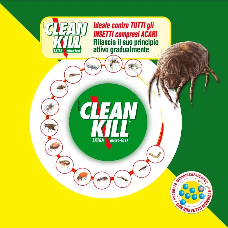 INSETTICIDA CLEAN KILL EXTRA MICRO FAST 1000 ML PRONTO ALL USO PER INTERNI ED EO