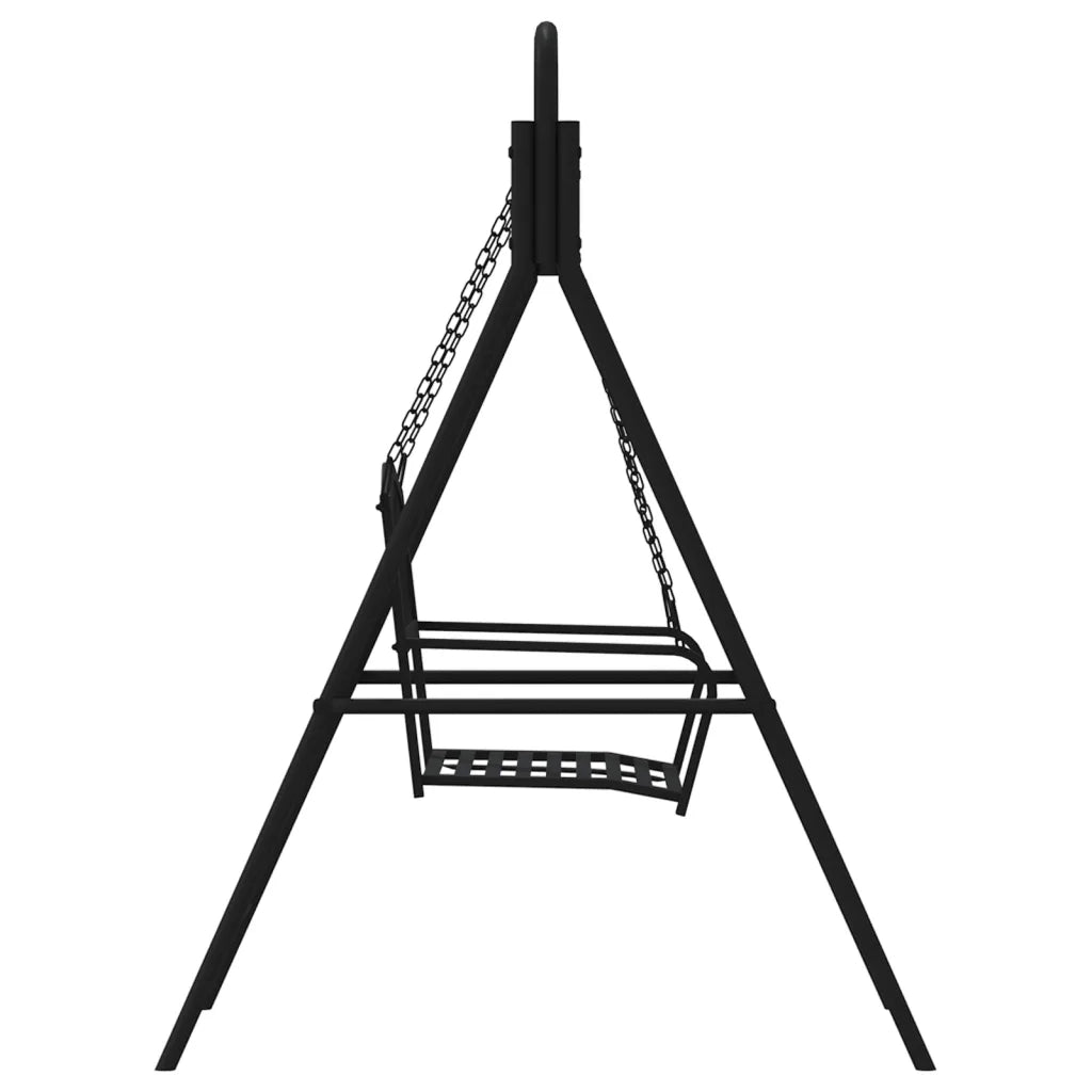 Dondolo 124 cm in Acciaio Nero 318832