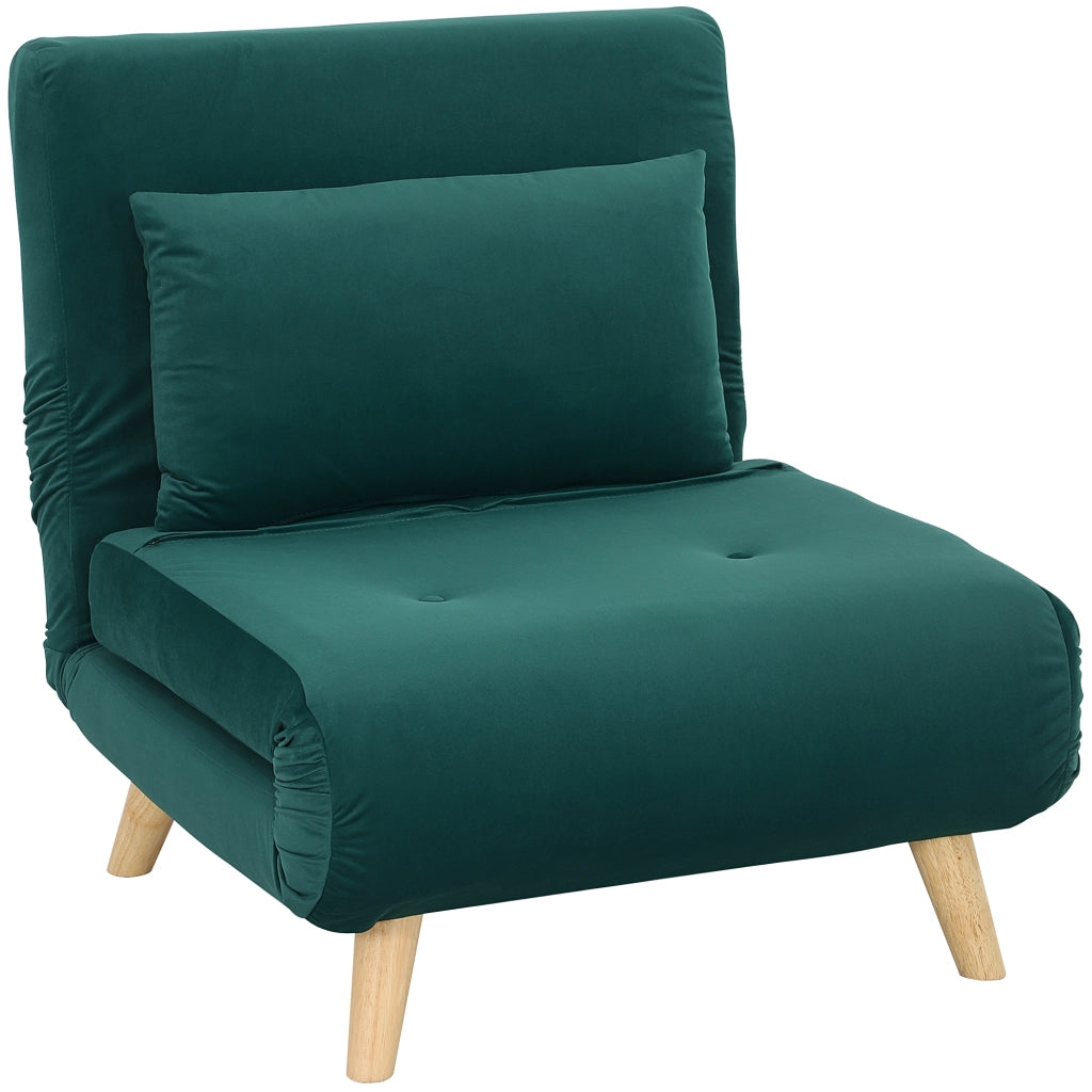 Poltrona letto reclinabile ¨C zephmum ¨C velluto verde scuro 120 kg