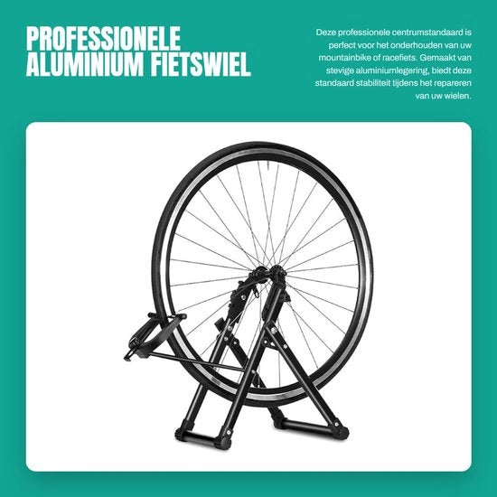 Centro di Acciaio per Bicicletta con Ruota in Alluminio Professionale