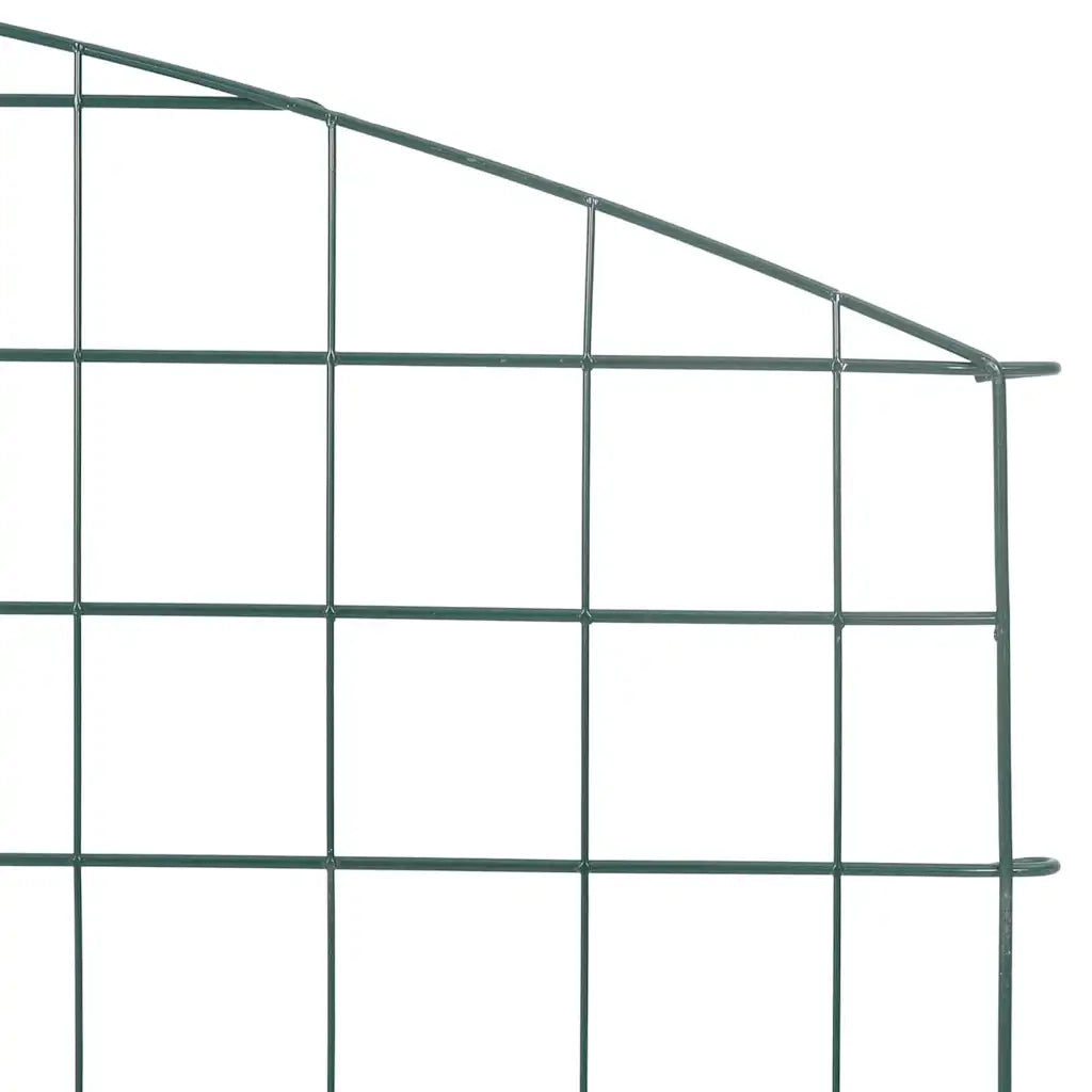 Set di Recinzione per Stagno 5 pz Verde 100 x 50 cm Acciaio
