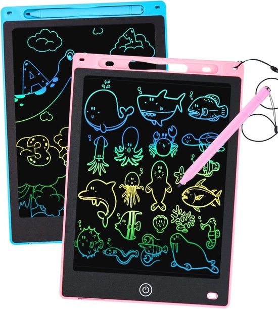 Set di tastiera LCD per bambini - 2 pezzi, 25 cm, ecologico, giocattolo educativo, ideale per espressioni creative