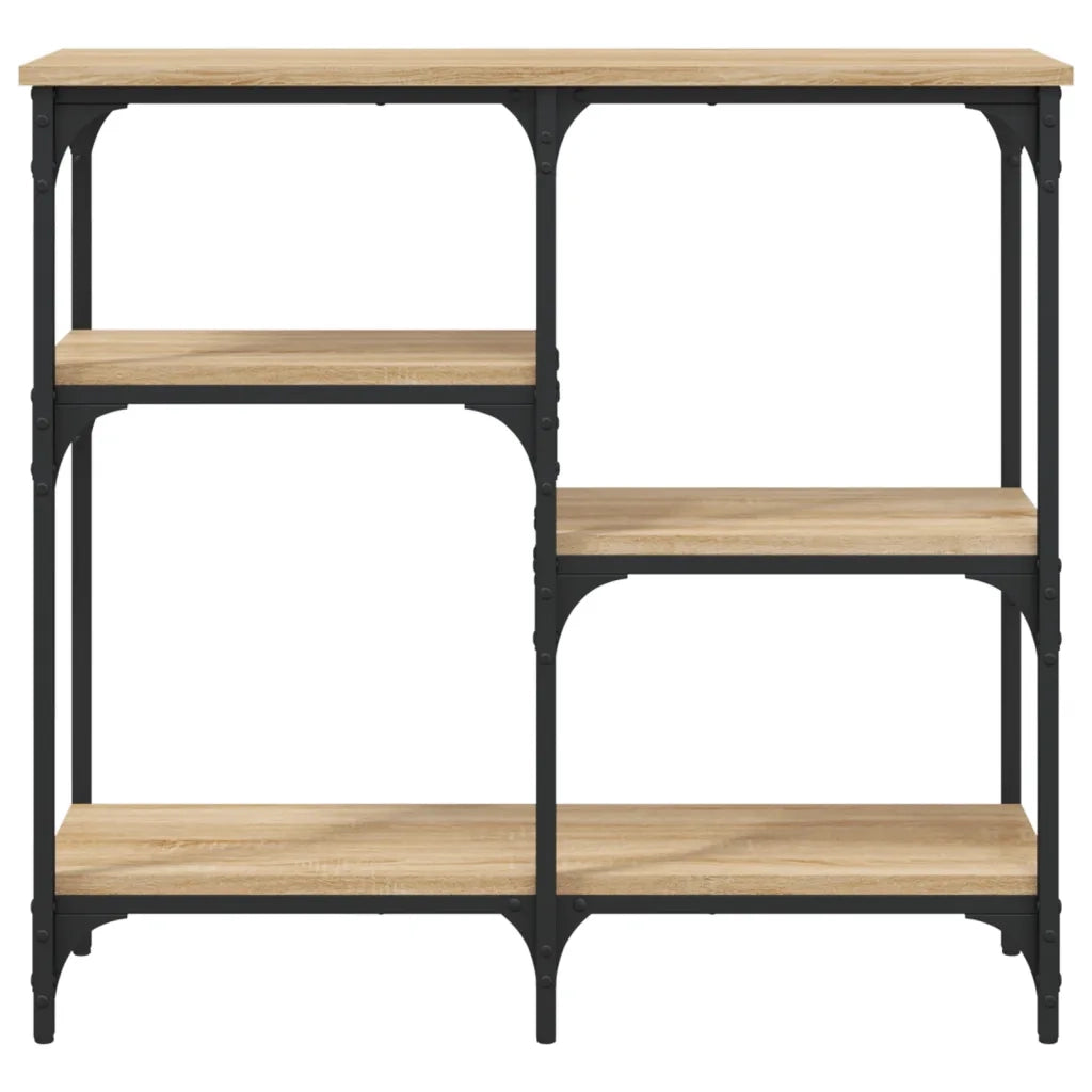Tavolo Consolle Rovere Sonoma 80x29x75 cm Legno Agglomerato 834076