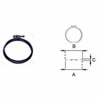 Fascetta bloccaggio per inox ner o d.080 b08wym271g