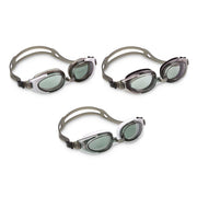 Trade Shop - Occhialini Sport Da Nuoto Piscina Mare +14 Anni Grigio/bianco/trasparente 55685 -