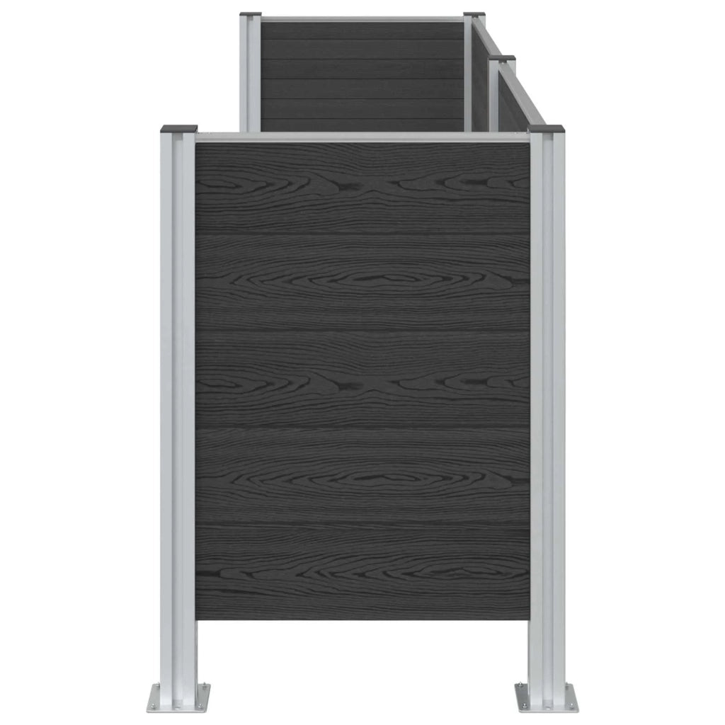 Recinzione Contenitore per Rifiuti Grigio 237 x 85 x 115 cm