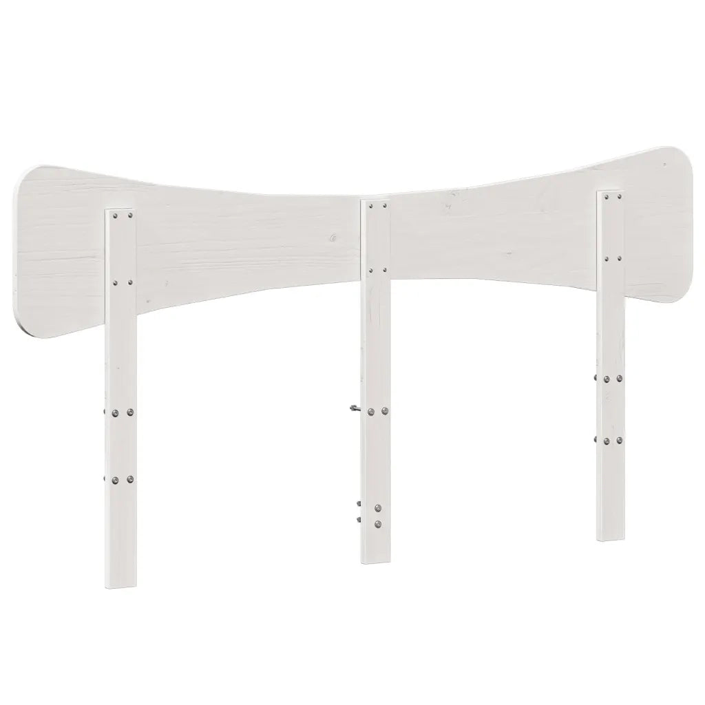 Testiera-Testata-Testiera Decorativa Bianca 150 cm in Legno Massello di Pino