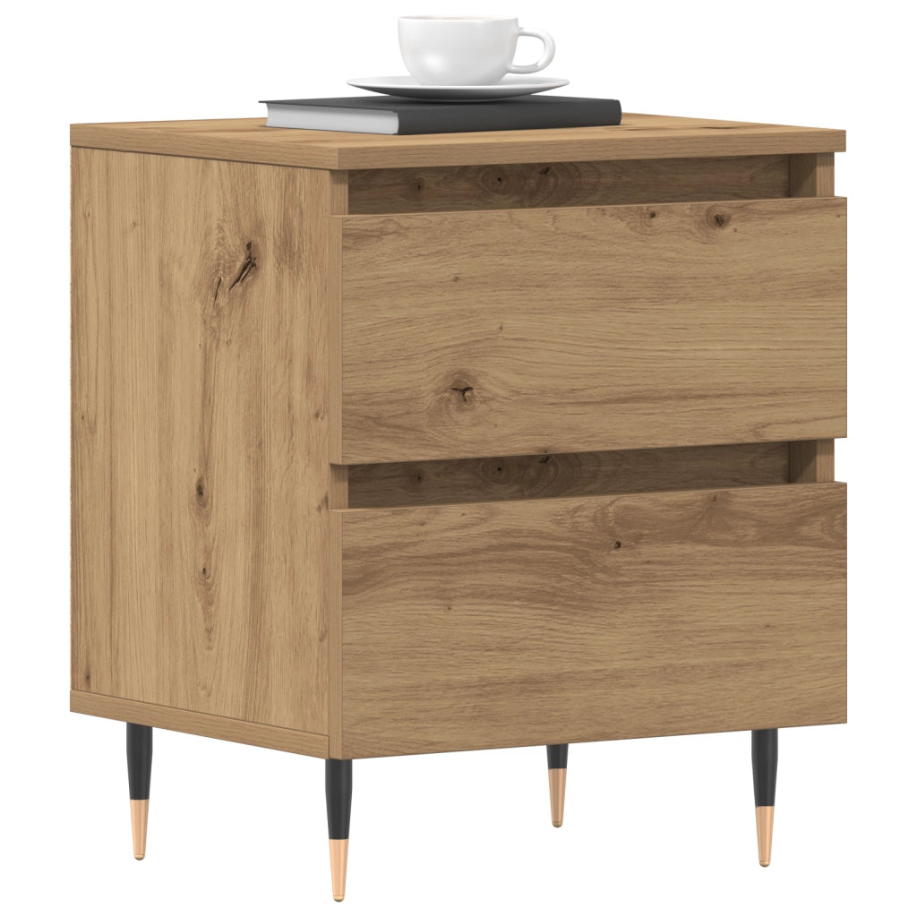 Comodino  in Rovere Artigianale 40x35x50 cm in Legno Compensato