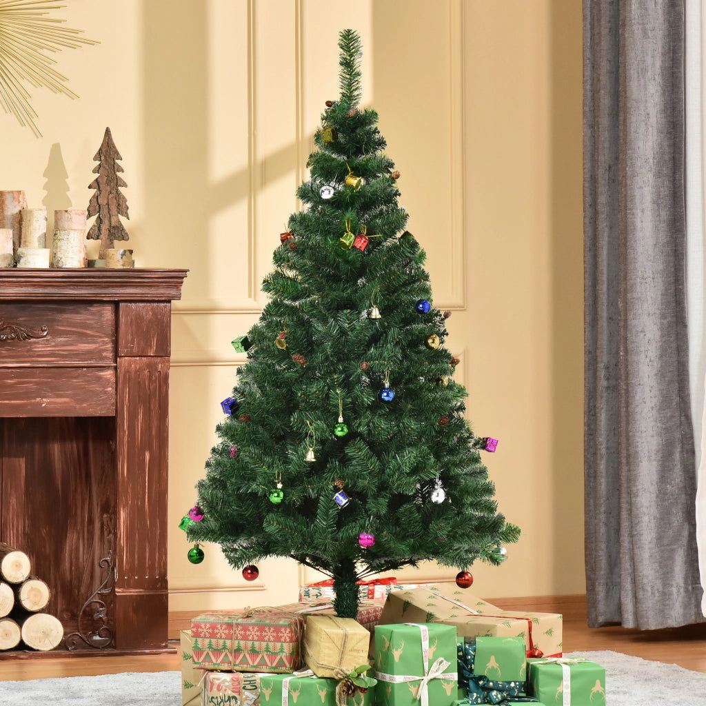 Albero di Natale Artificiale ¨C zephmum ¨C Verde 150 cm con 420 rami e pigne