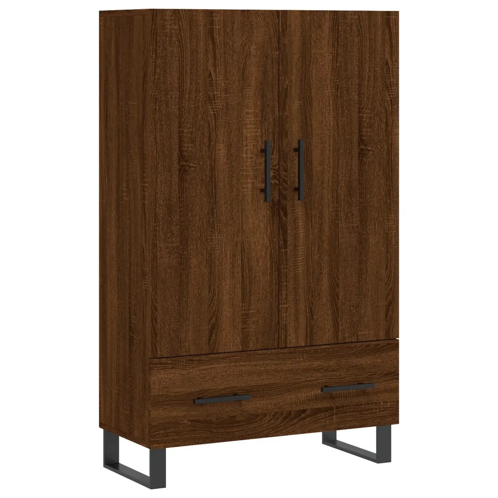 Credenza Rovere Marrone 69,5x31x115 cm in Legno Multistrato 828267