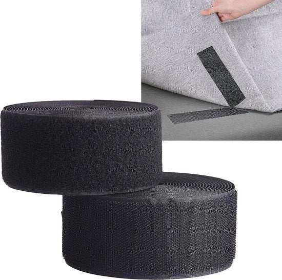 Nastro di chiusura Velcro per progetti di artigianato e cucito DIY - Chiusura Velcro non adesiva - 5cm x 6m per bambini