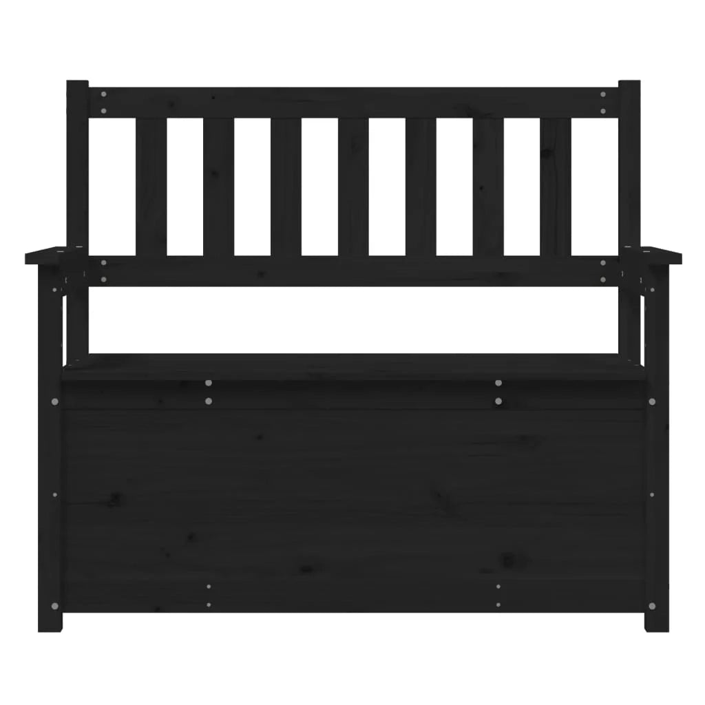 Panca 112,5 x 51,5 x 96,5 cm legno massello di pino nero 02_0010646