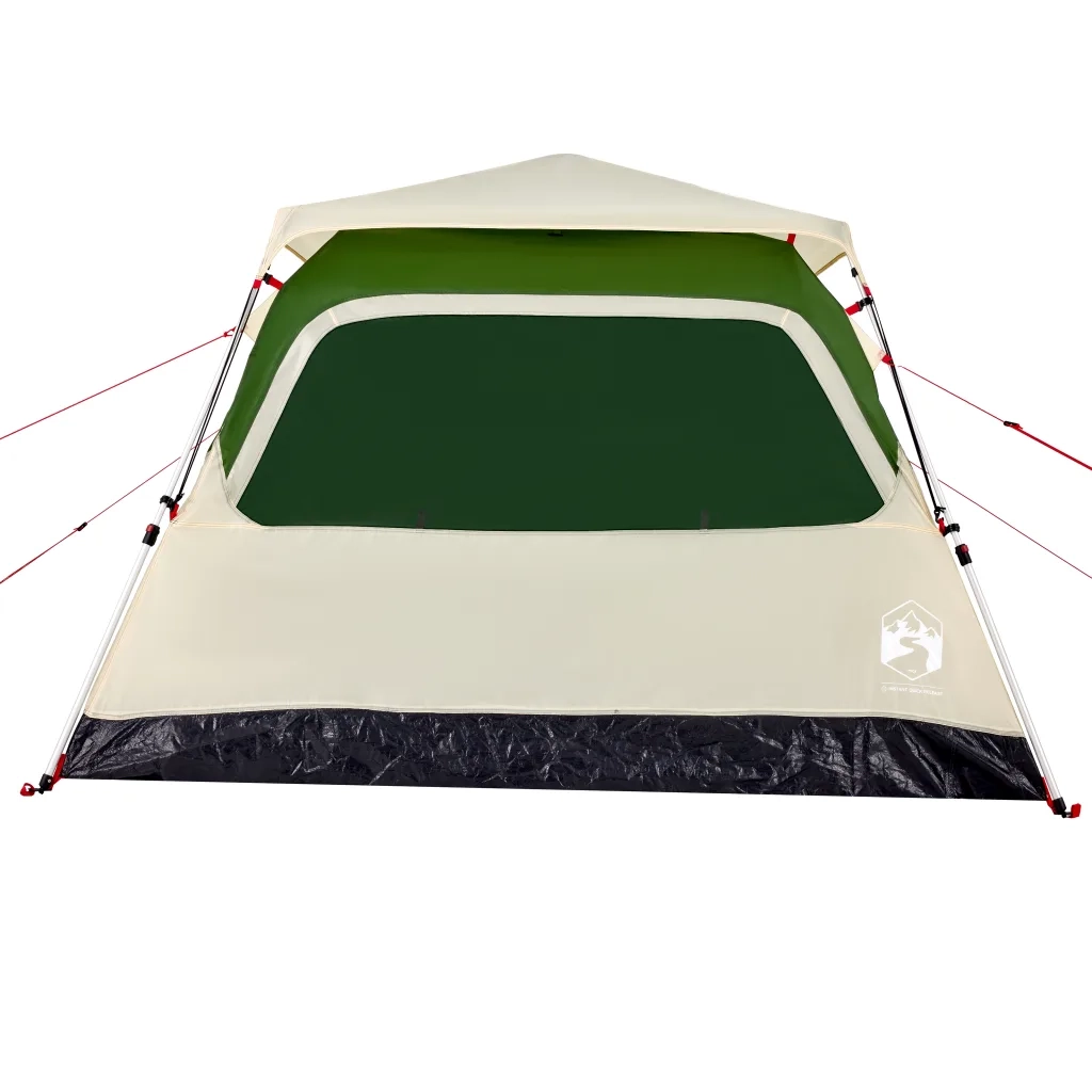 Tenda a Cupola da Campeggio 4 Persone Verde a Rilascio Rapido 4004230