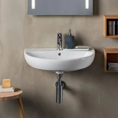 Lavabo sospeso Geberit 60 cm in ceramica bianco  Selnova