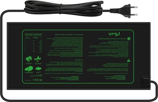 Mat di riscaldamento per semi e piantine - incubatrice per semi e propagazione con termostato mat calda per terrario rettili tartarughe serpenti lucertole ragni acquario 21W-1 Pacchetto