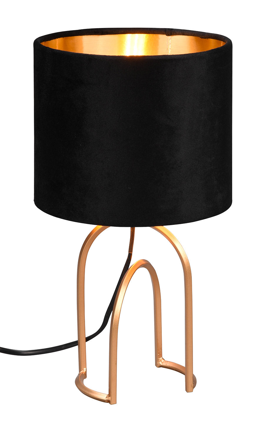 Lampada da Tavolo da Interno Attacco E14 in Metallo Oro