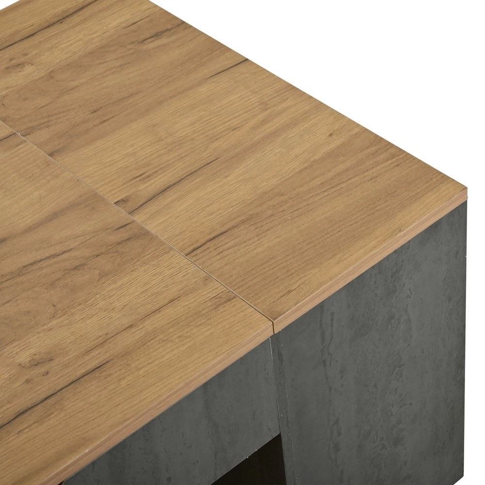 Tavolino da Caff¨¨ con Funzione Sollevabile ¨C MINIMAL ¨C Grigio, Design Moderno, 109.5 cm