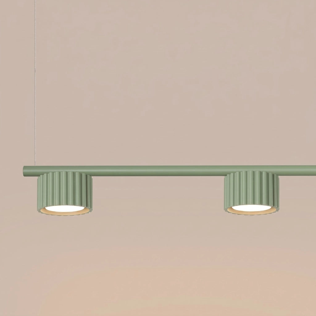 Lampadario AURA 4 salvia Gx53