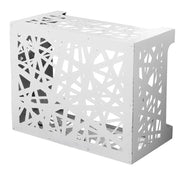 Copricondizionatore Copertura per Climatizzatore 86x44x68 cm Artist M in Alluminio Bianco