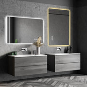 Specchio LED da bagno con retroilluminazione e antiappannamento