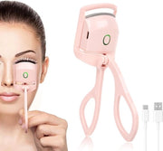 Wimperkruller elettrico - Wimperkruller riscaldante - Regolazione di temperatura con due velocità - Wimperkruller USB - Rosso
