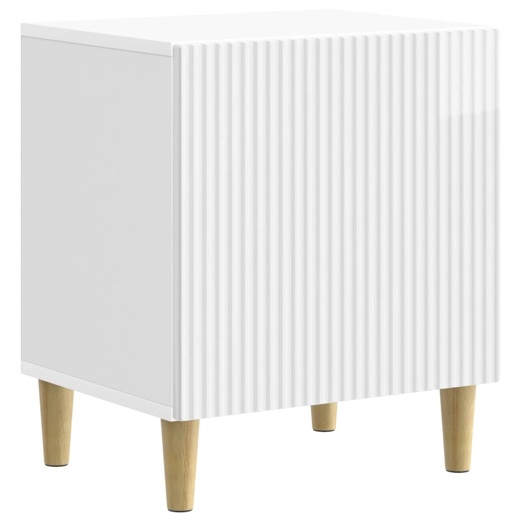 Armadio da Notte 2 pcs Bianco Lucido 43 x 34,5 x 50 cm 894574