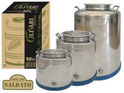 BIDONI CONTENITORI FUSTI INOX 304 PER OLIO OLIVARI BLINDO DA 15/30/50 LT