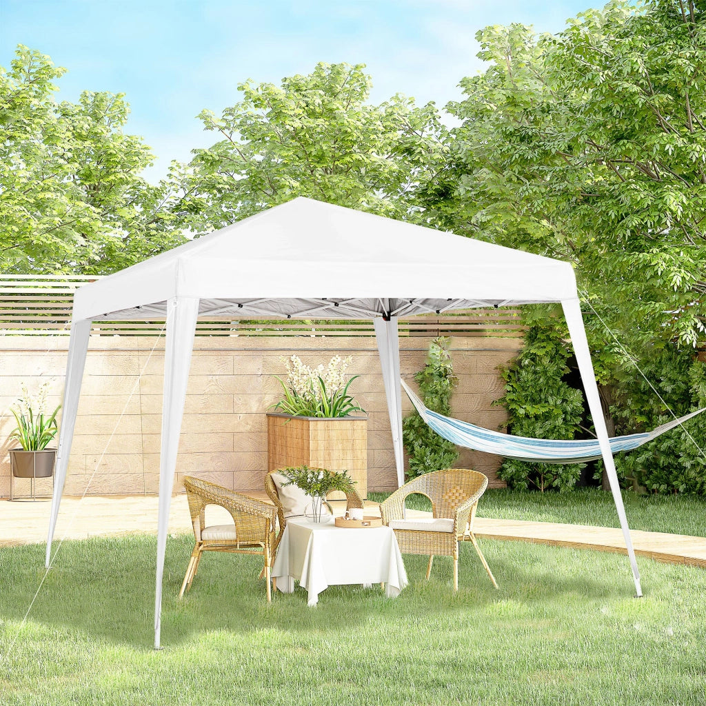 Gazebo da giardino pieghevole ¨C zephmum ¨C 240x240 cm bianco