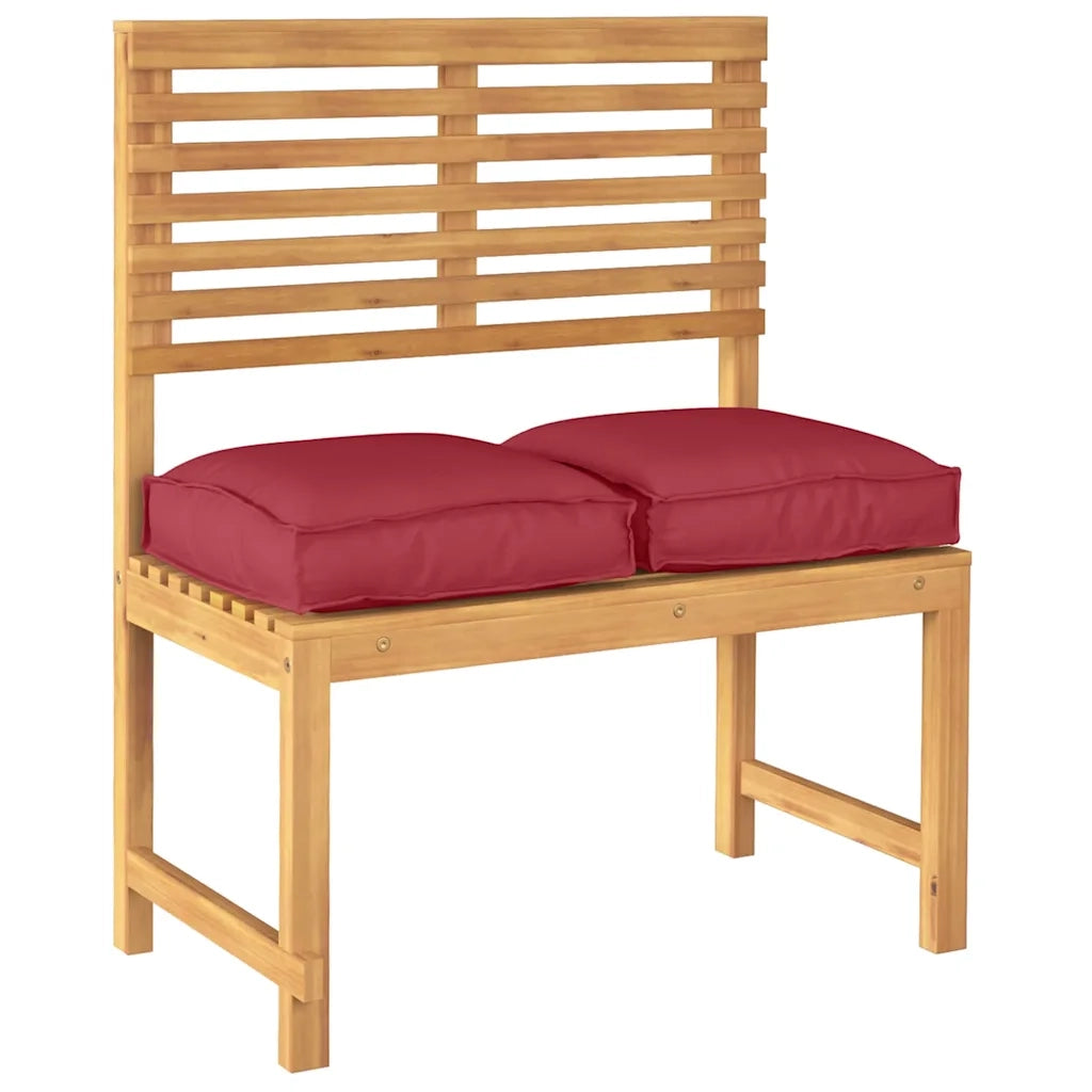 Cuscino 2 pcs Rosso Vino 40 x 40 x 8 cm Tessuto Oxford 42001584