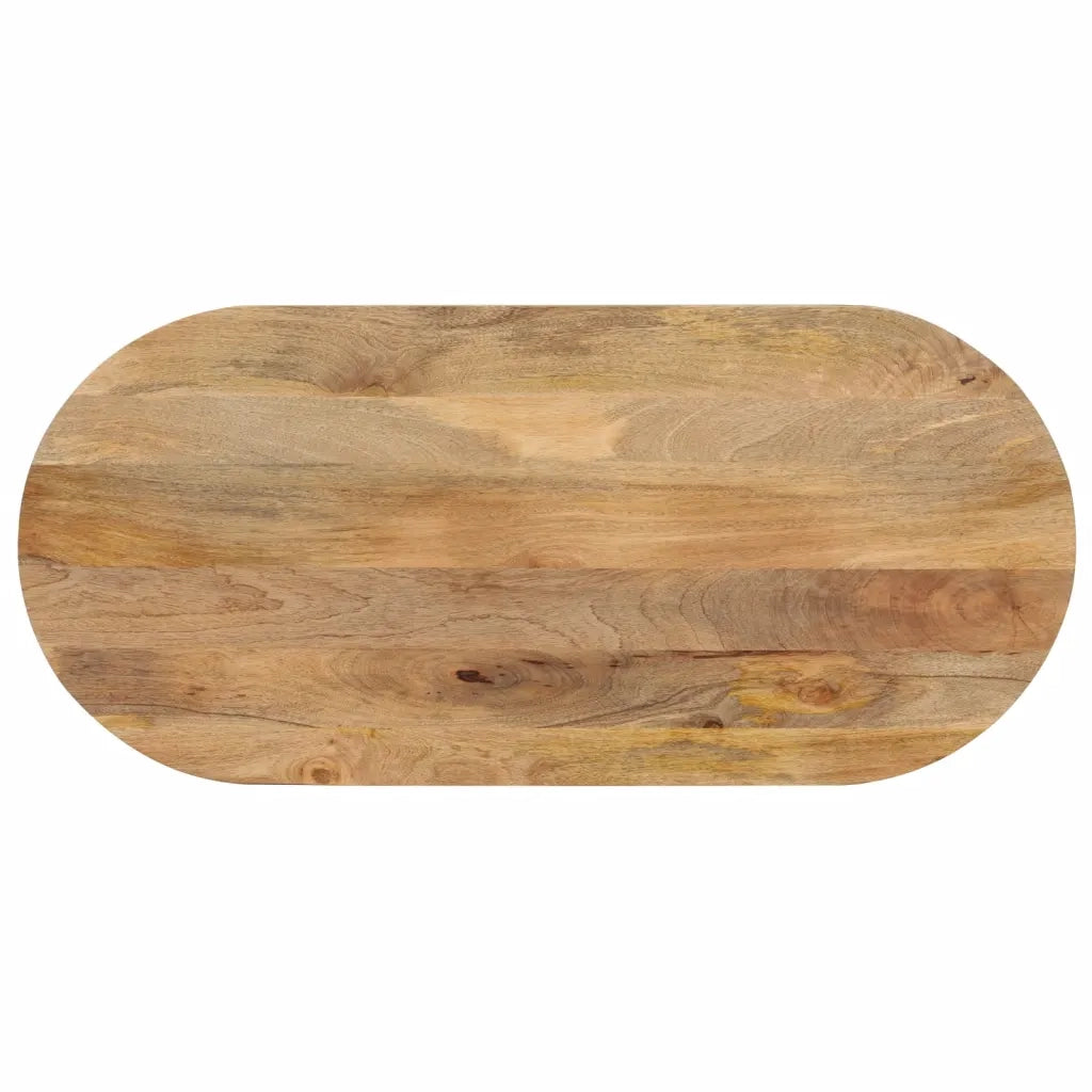 Dessus de table 120x60x2,5 cm ovale bois massif de manguier