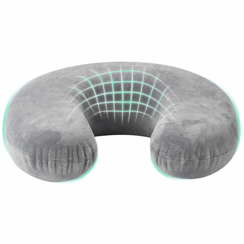 Cuscino da viaggio per il collo Grigio Schiuma Memory CFW9624282