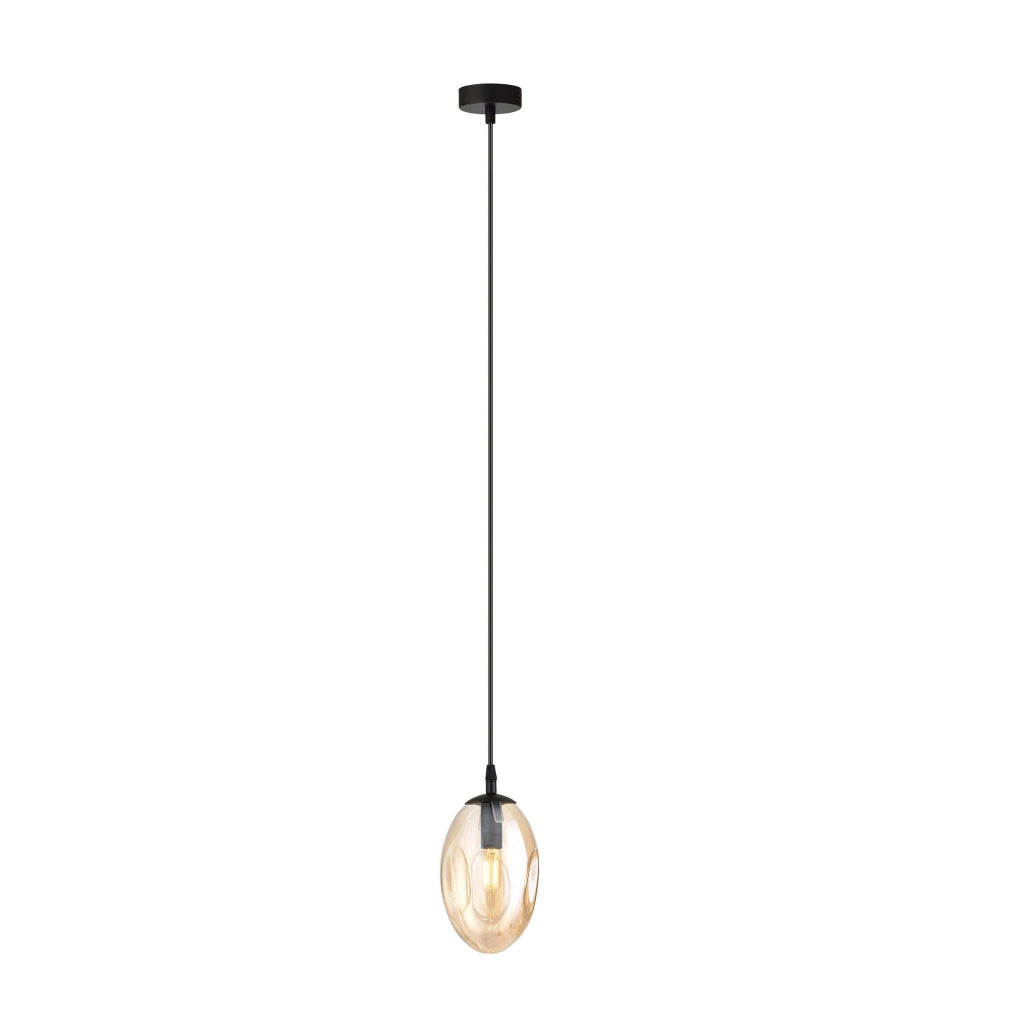 Lampada a sospensione Emibig Astral E14 vetro miele