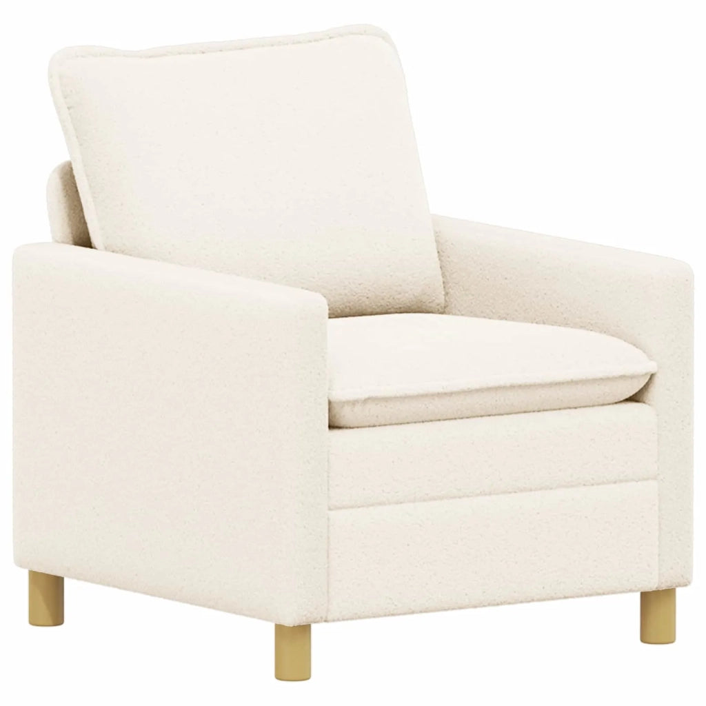Set di divani 2 pz Crema Tessuto 3417078