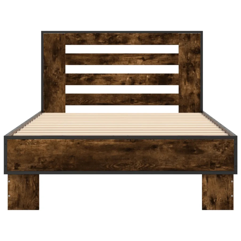 Giroletto Rovere Fumo 90x190 cm in Legno Multistrato e Metallo