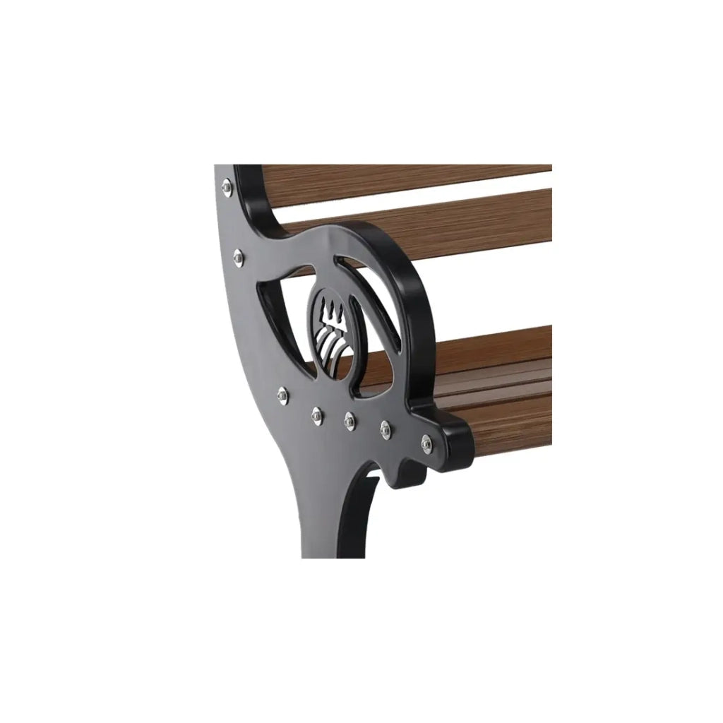 Panca da esterno CLASSICA 150 cm alluminio verniciato a polvere nero design giardino