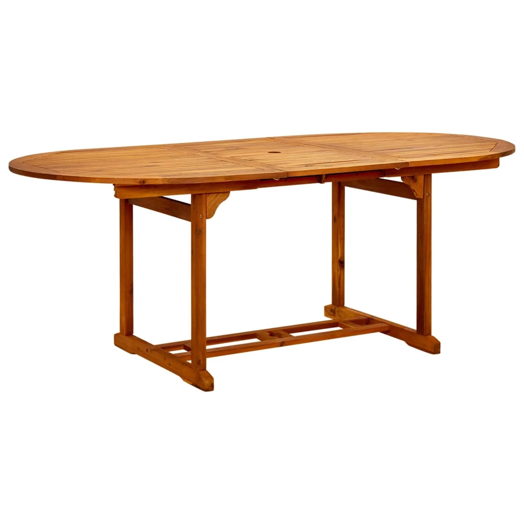Set da pranzo da giardino 7 pezzi Naturale 3434491