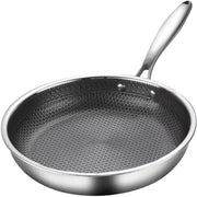 Pentola per biscotti in acciaio inossidabile - trattamento antiscivolo - adatto per forni a induzione e a gas, struttura a miele per resistenza al graffio - 24 cm