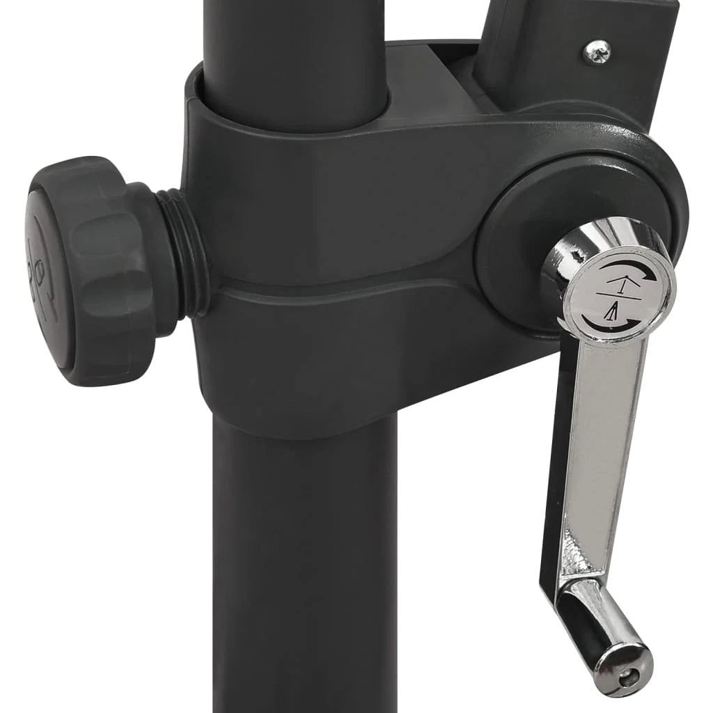 Ombrellone da giardino decentrato con palo e luci LED 300 cm tortora 02_0008535